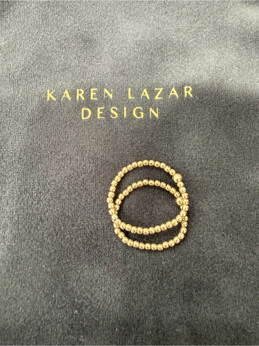 Karen Lazar Design  2mm Signature Rings size 10